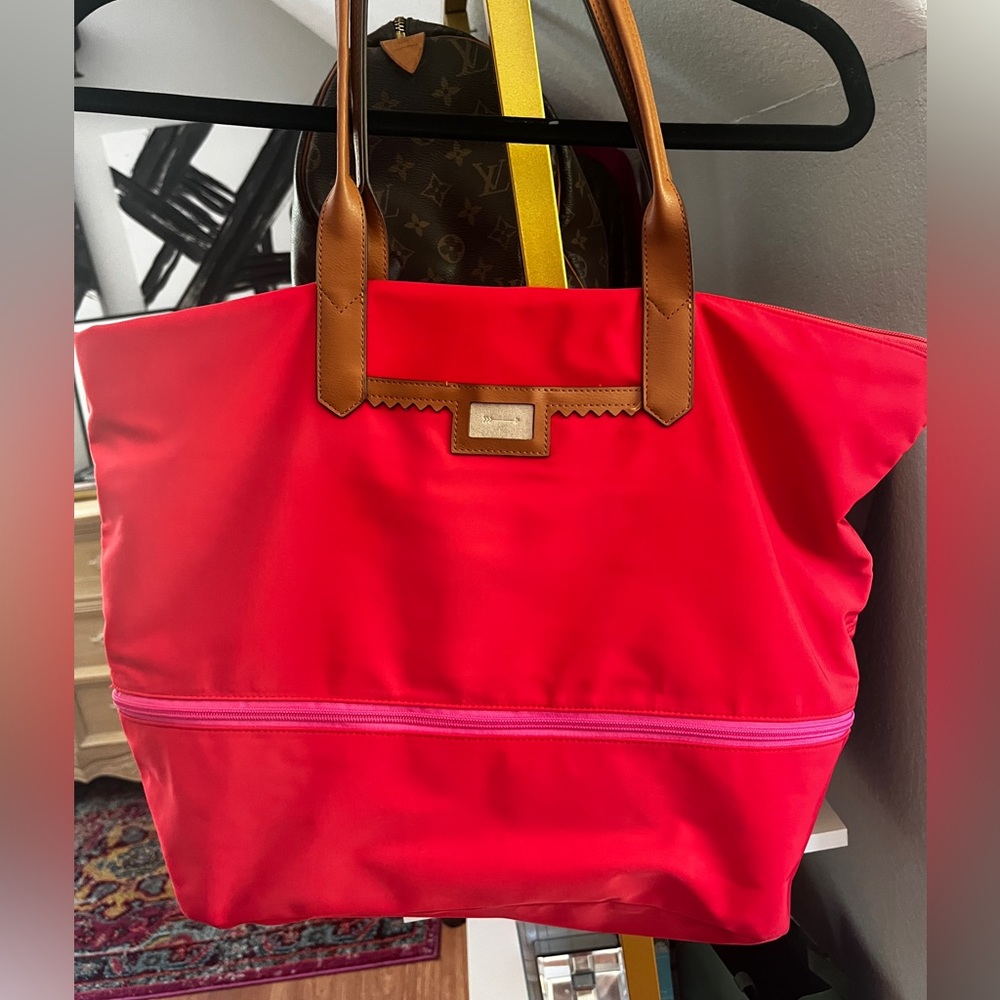 Stella & Dot Red and Pink Tote